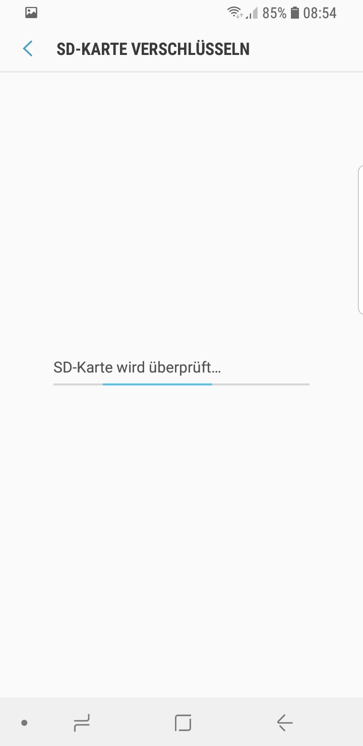 SD-Karte wird überprüft