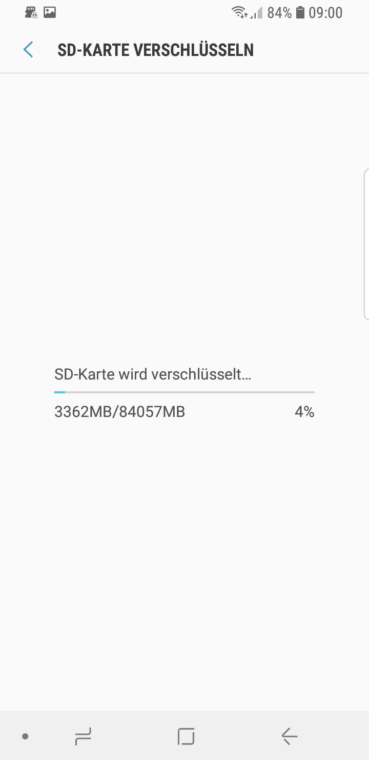 Samsung Galaxy S8 arbeitet..