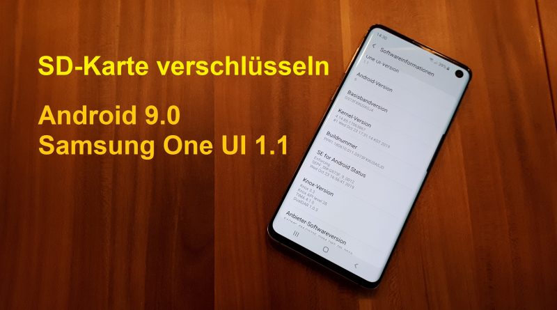 Sd Karte Verschlusseln Unter Android 9 0 Seppel Spart De